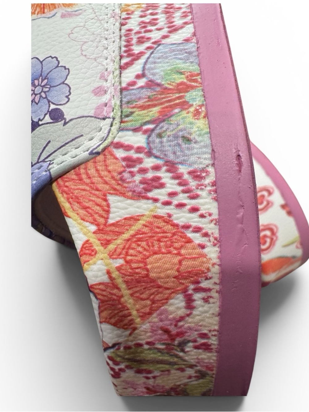 Johnny Was Slides, McDreamer Platform Floral Tropical Print Size 7 - Picture 13 of 14